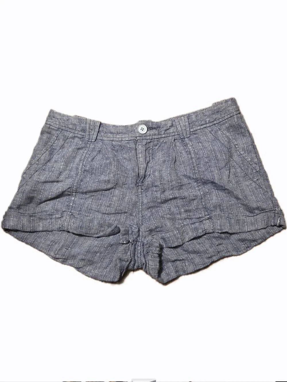Free People Linen Shorts Women's 2 Roll Cuff Soft Girl Clean Girl